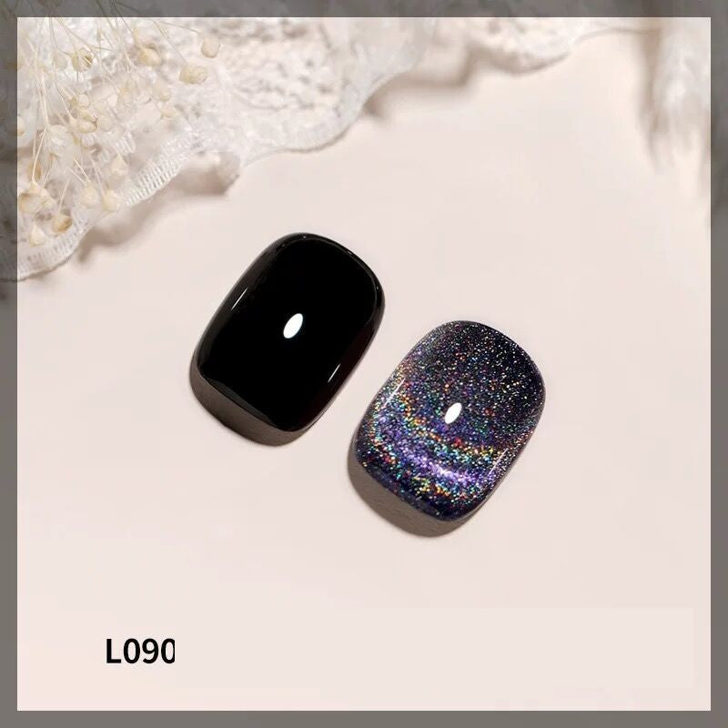 Vernis à ongles œil de chat laser coloré