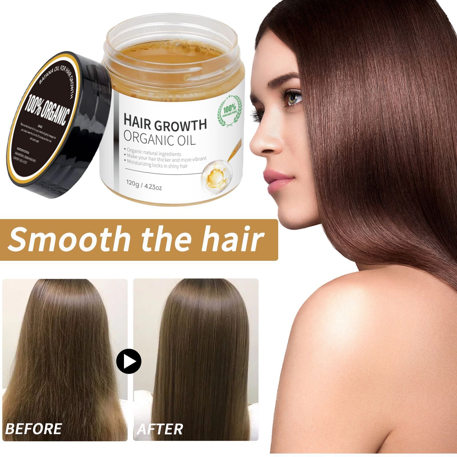 Masque Capillaire Batana Doux Nourrissant Réparateur Cheveux Secs