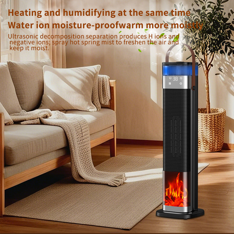 Chauffage vertical intelligent à commande vocale avec humidification