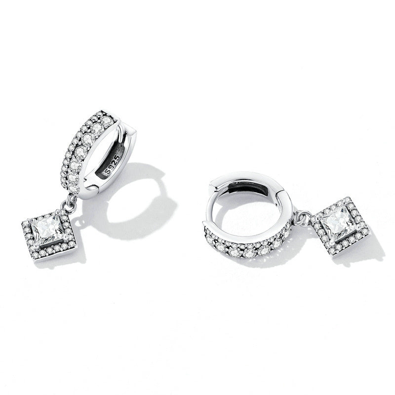 Exquises Boucles d'Oreilles Scintillantes en Zircon pour Femmes