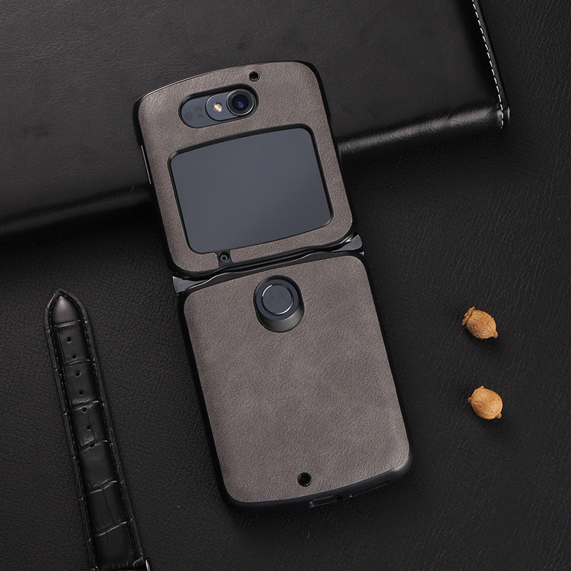 Étui de téléphone pliable en cuir