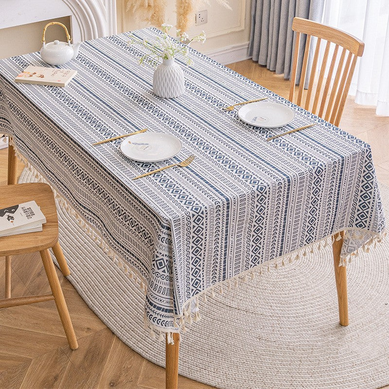 Nappe de style ethnique Nappe bohème Tapis de table Ins Camping