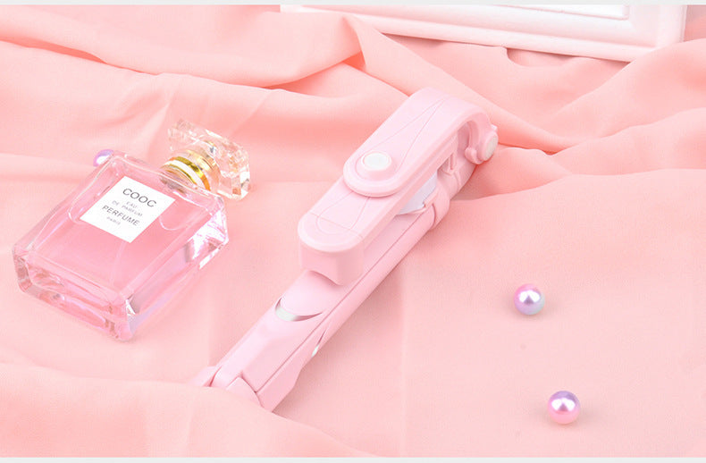 Compatible with Apple, Bluetooth Tripod Selfie Stick Mobile Phone Live Broadcast Without Disassembly
