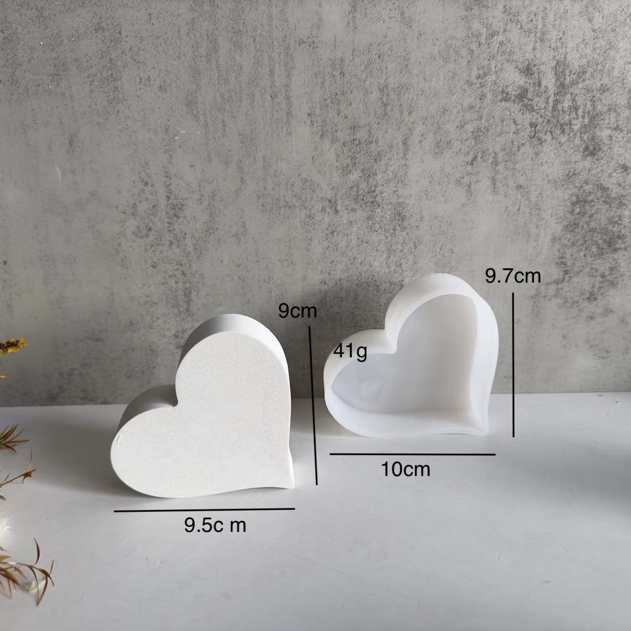 Moule en silicone cœur creux Saint-Valentin