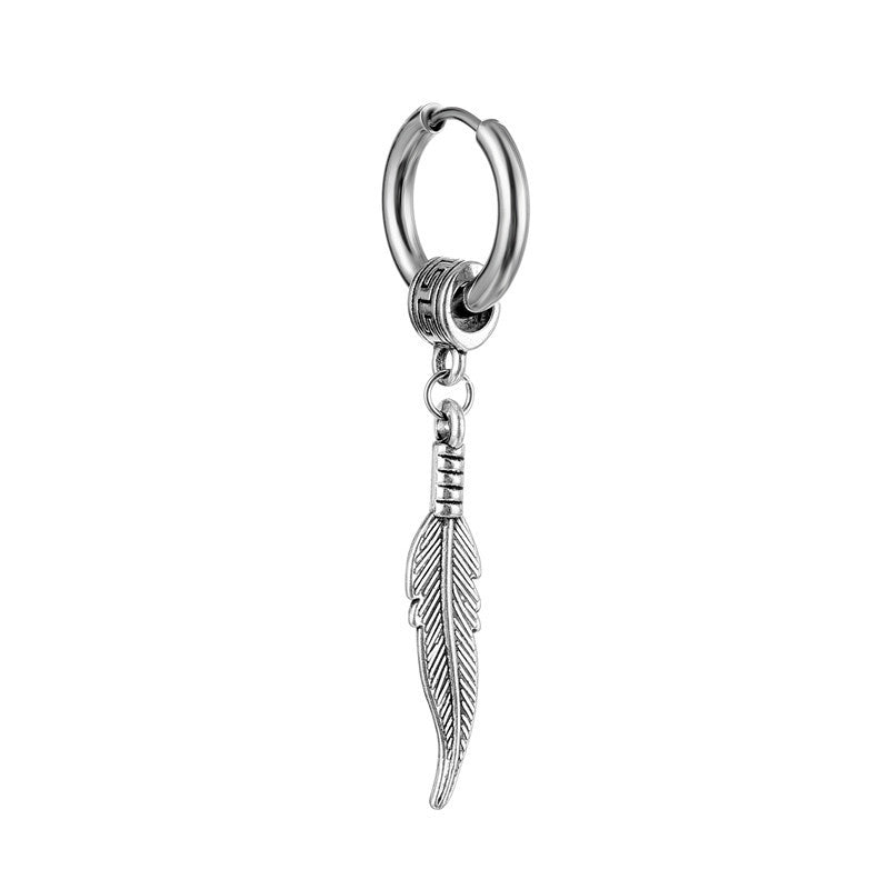 Hollow Cross Earrings Titanium Steel Korean Style Korean Fashion Earrings Earrings