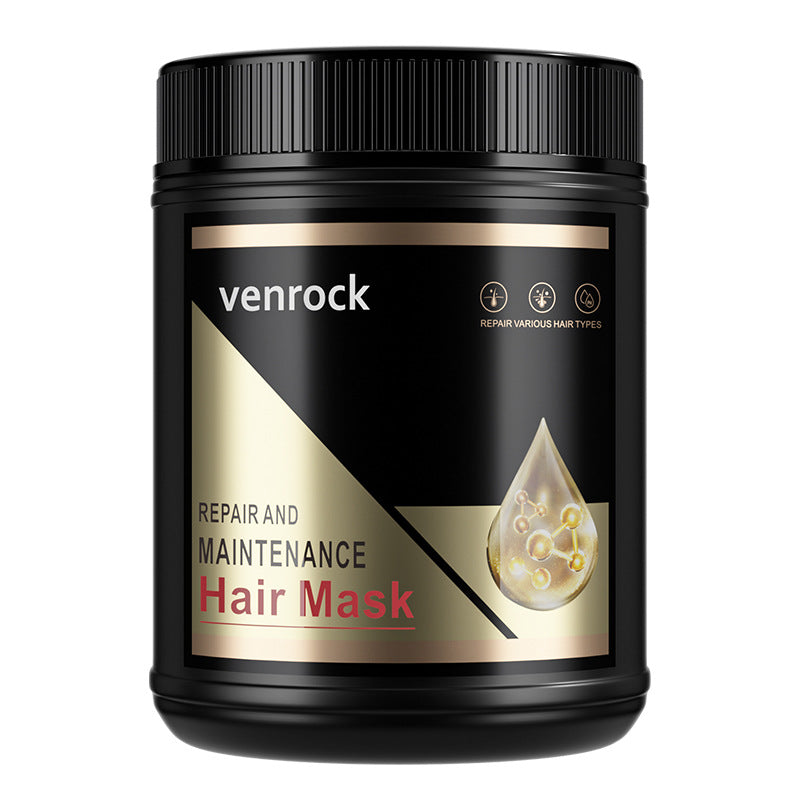 Masque capillaire hydratant et embellissant pour cheveux bouclés, parfum aux herbes