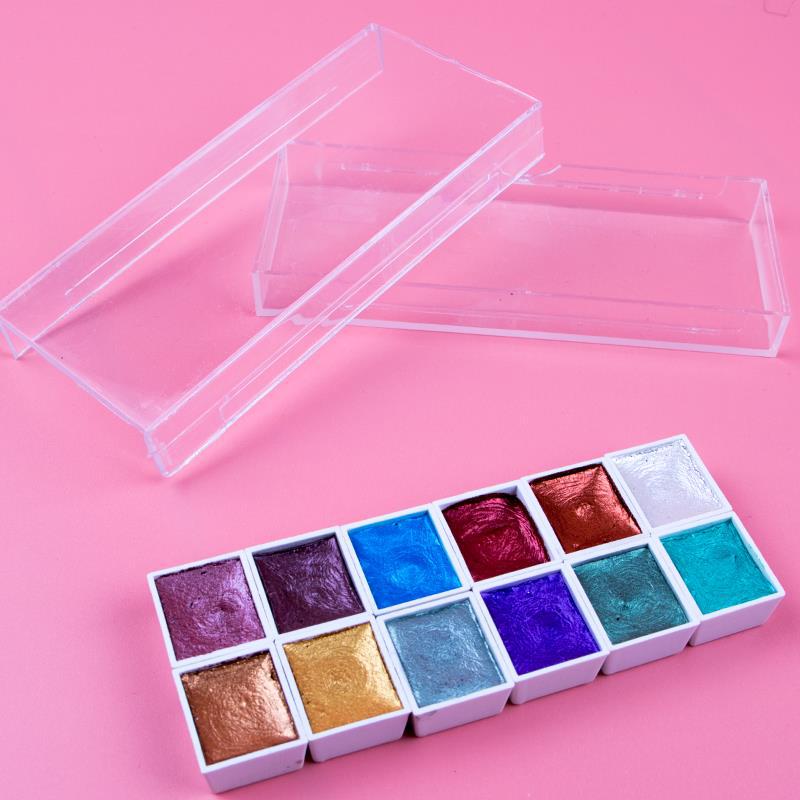 Pigment Aquarelle Solide Nacré pour Ongles