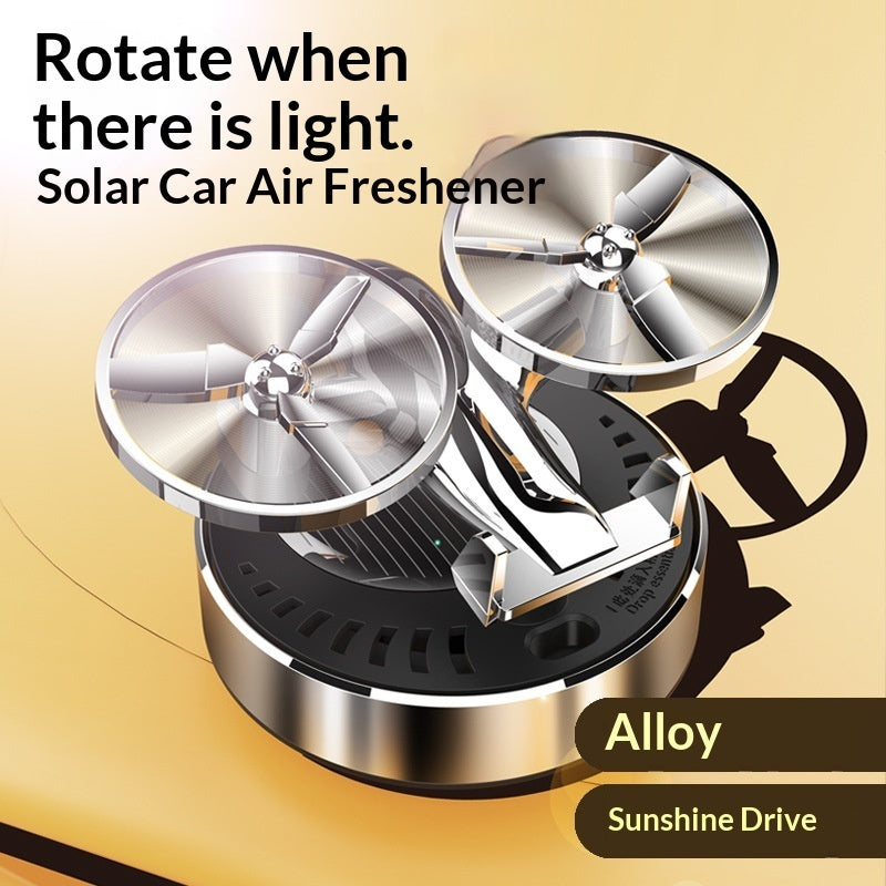 Désodorisant de voiture, Parfum d'avion solaire, Rotatif pour voiture