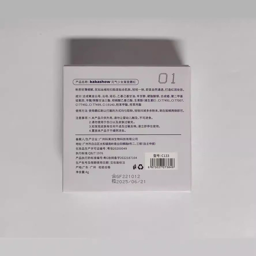 Fard à Joues Naturel Effet Dégradé Compact pour Fard à Joues et Contour des Joues