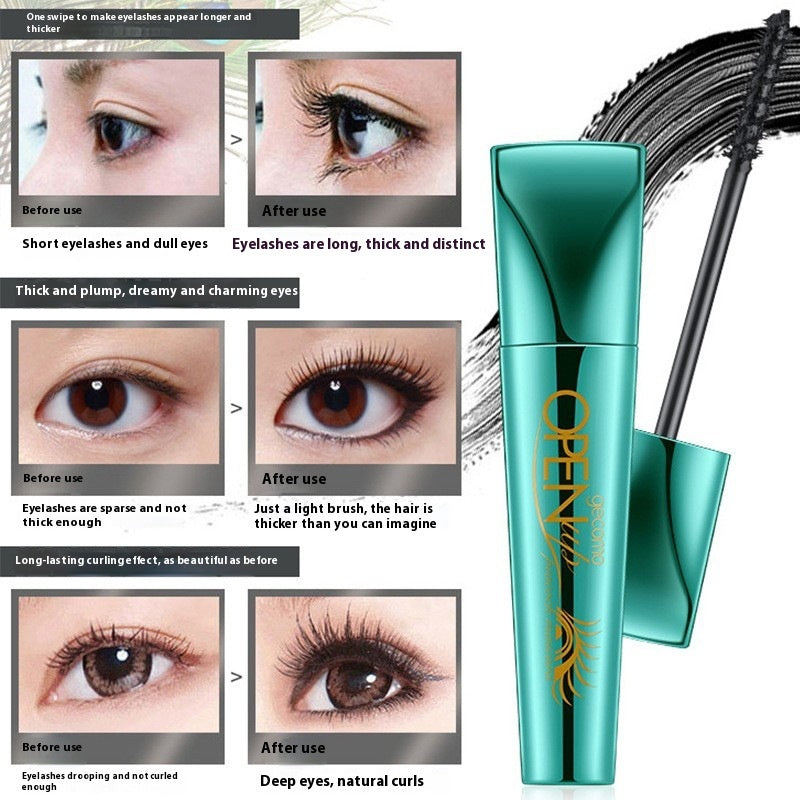 Mascara Paon Épais Long Courbant Base Imperméable et Anti-transpiration