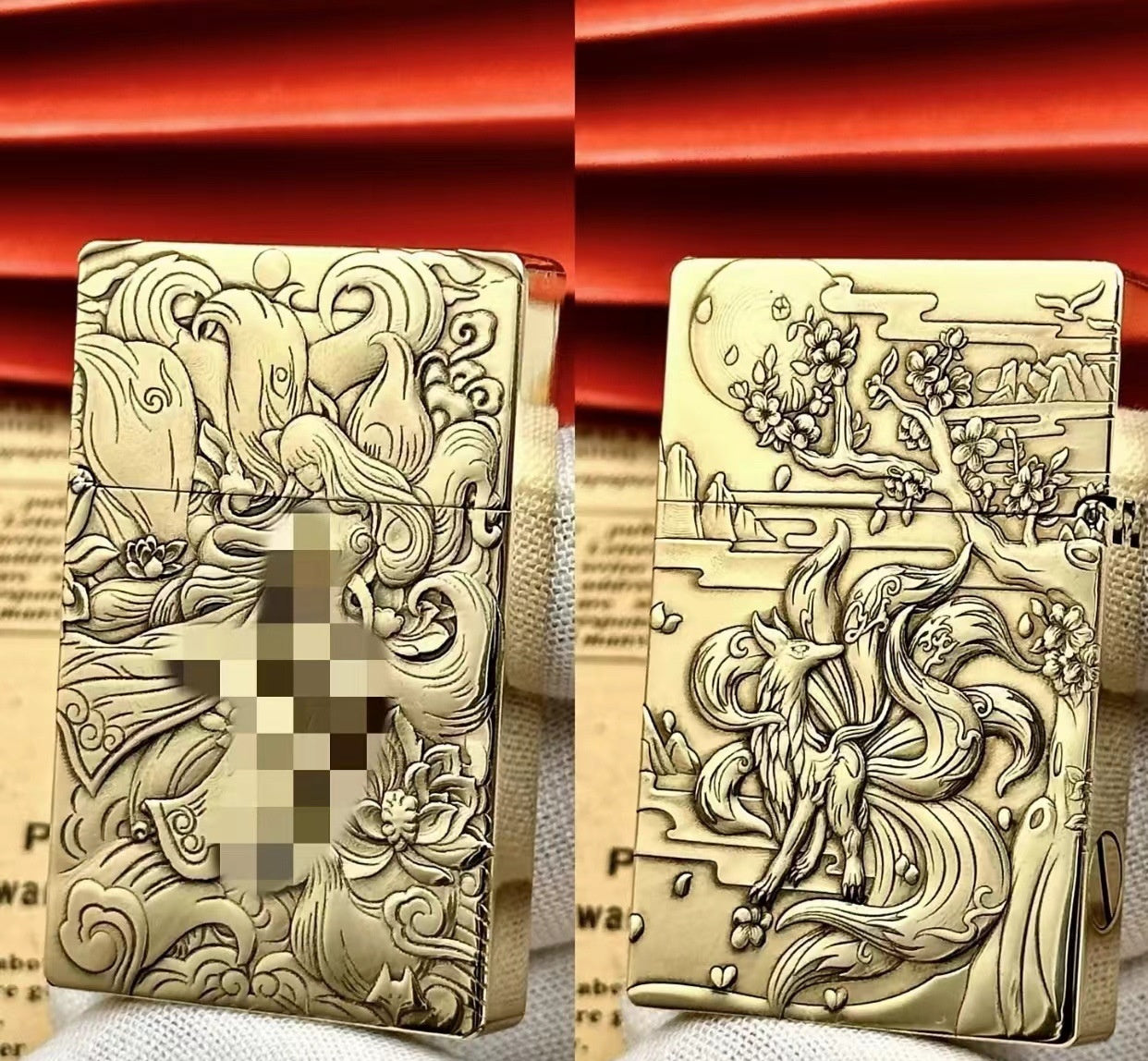 Ultra-thin Small Heavy Brass Kerosene Lighter