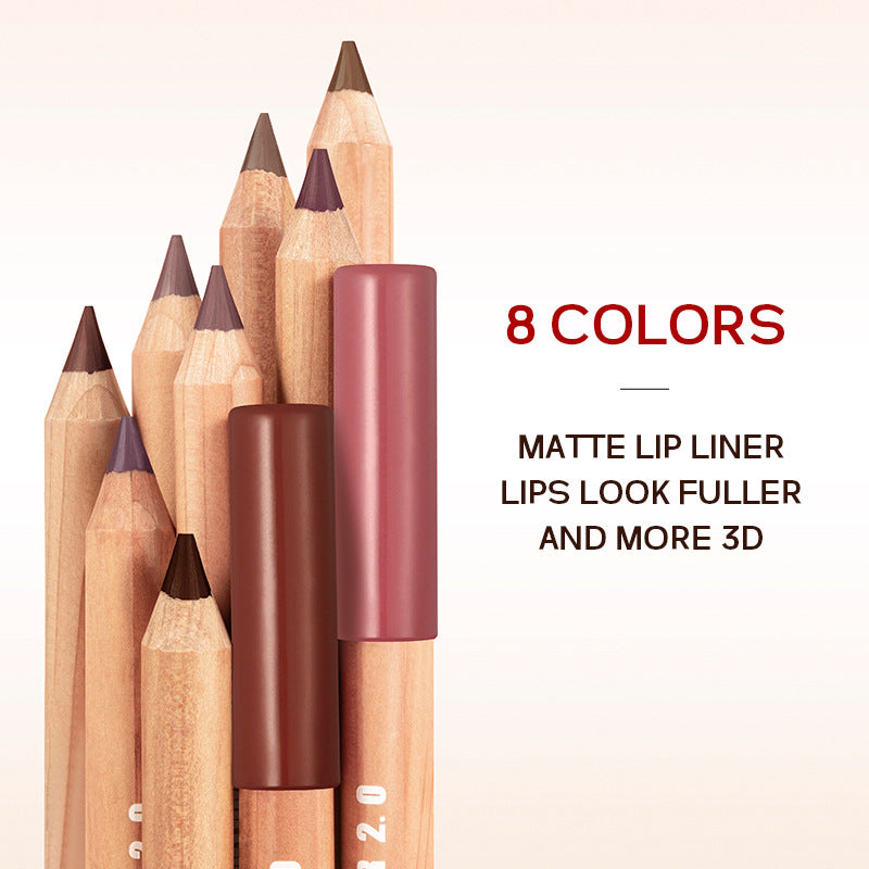 Crayon à lèvres mat 8 couleurs, maquillage beauté.
