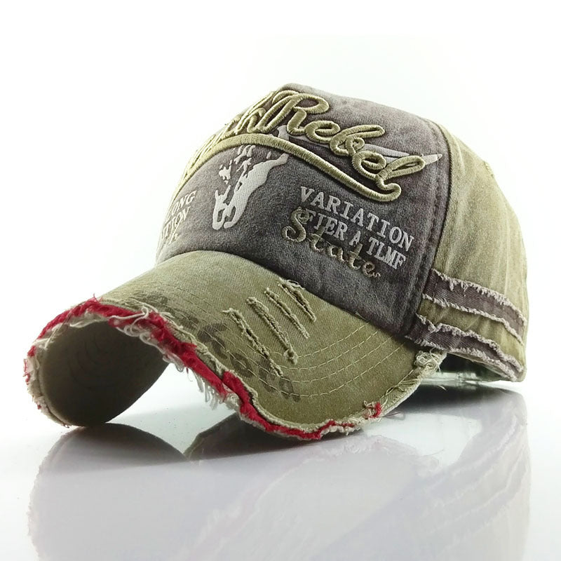 Casquette de baseball décontractée en jean vieilli tête de taureau pour hommes et femmes