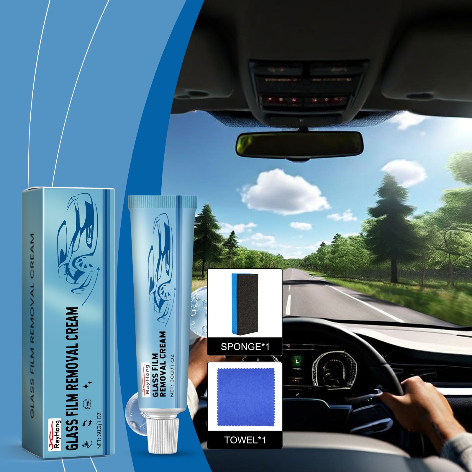 Car Glass Oil Film Cleaner
