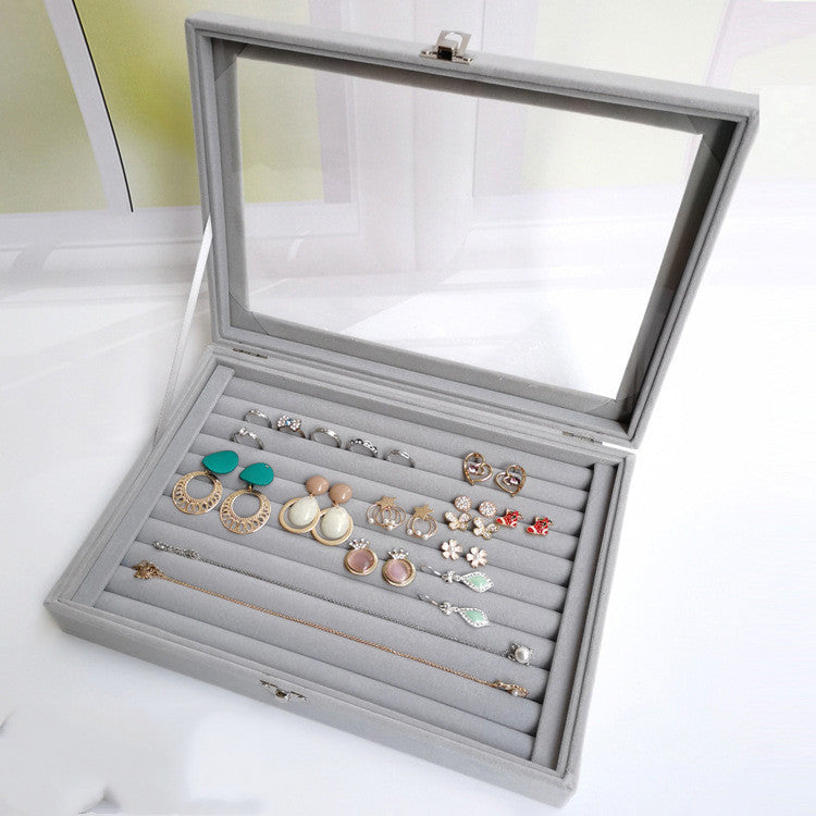 Flannel Small Capacity Jewelry Storage Box