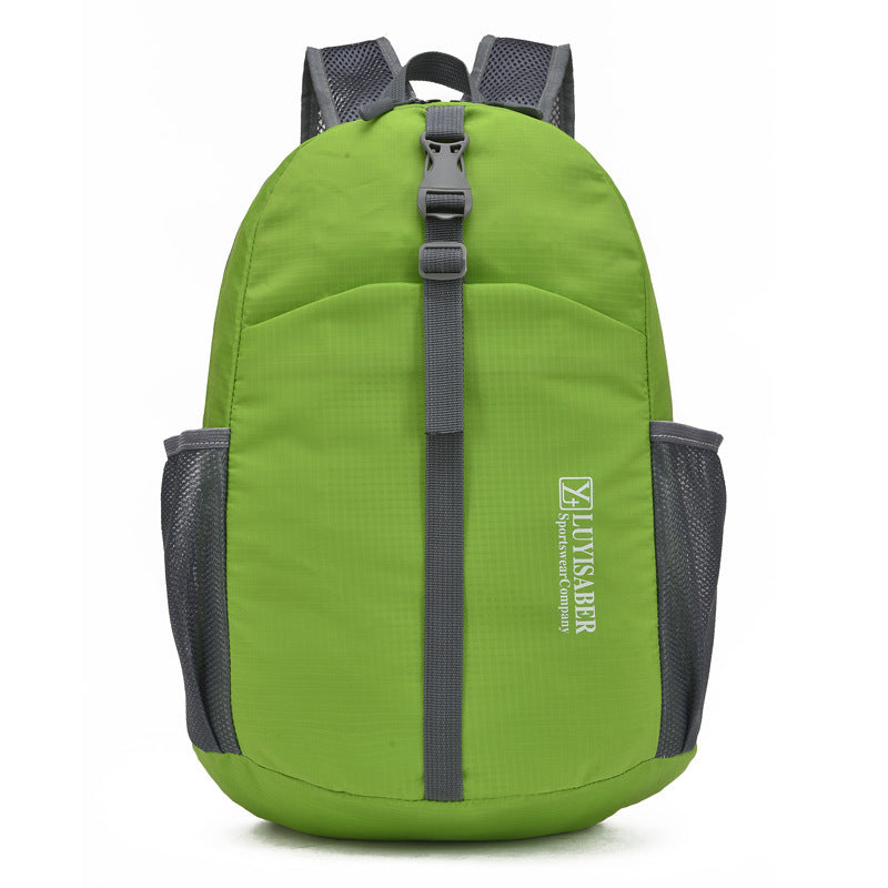 Sac à dos de randonnée pliable en nylon imperméable et léger pour sports de plein air