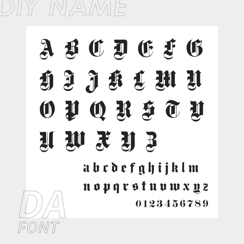 Bijoux personnalisés en acier inoxydable 316L, bracelet de cheville avec nom et alphabet anglais