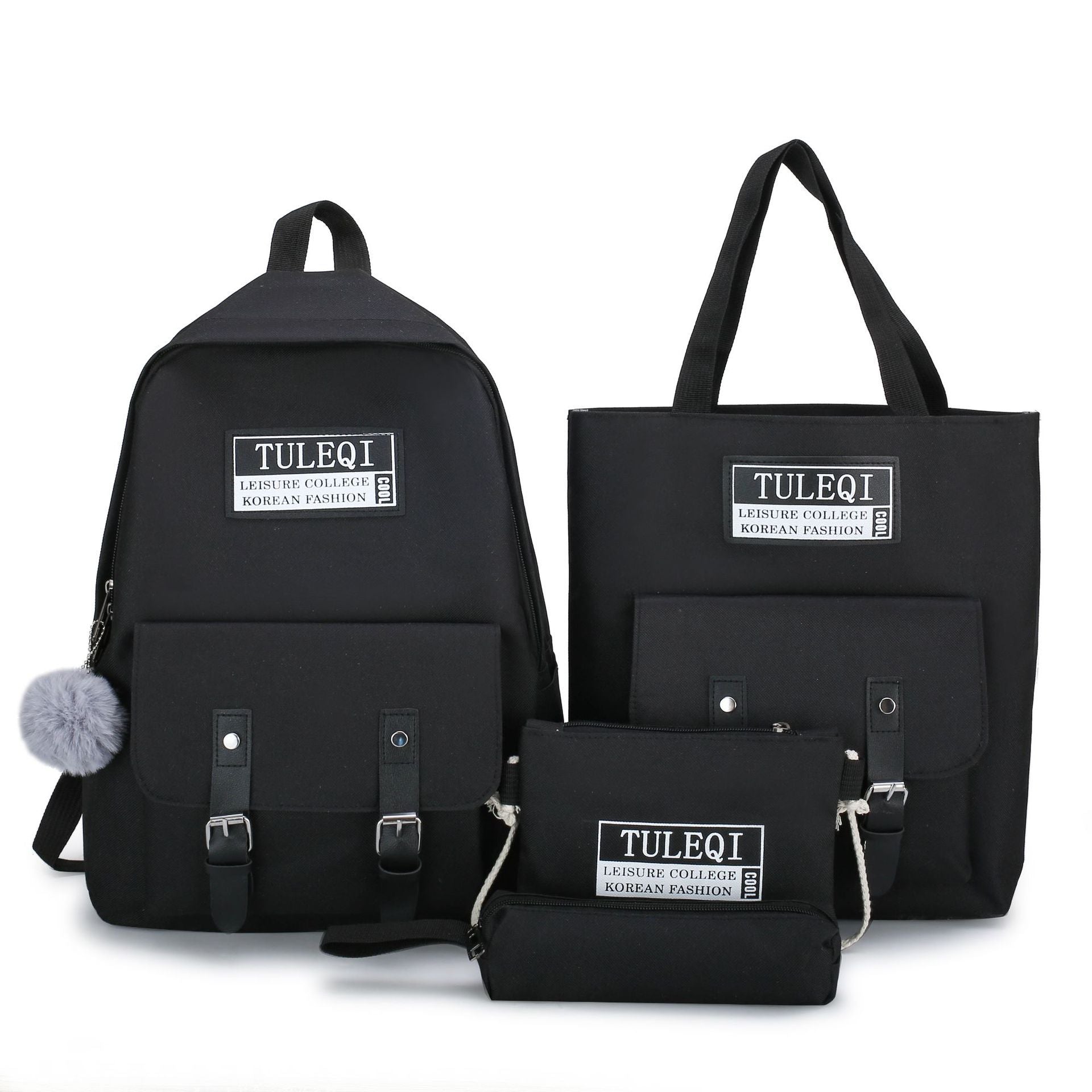 Fashion All-match Middle School Student Backpack Set