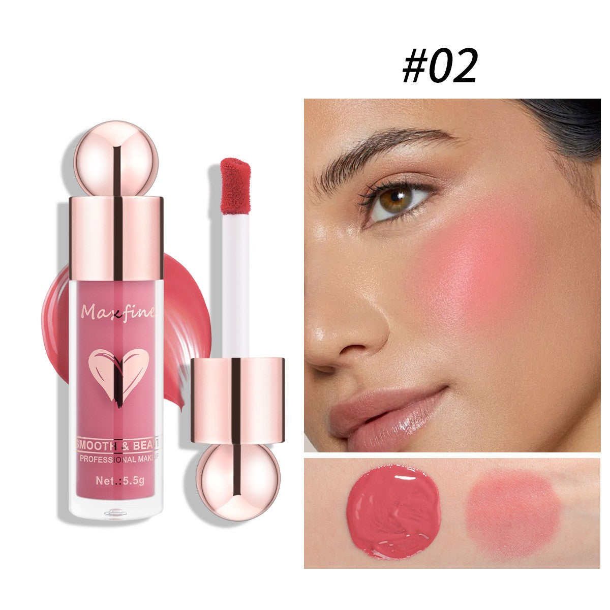 Maquillage Fard à Joues Liquide Illuminateur Naturel