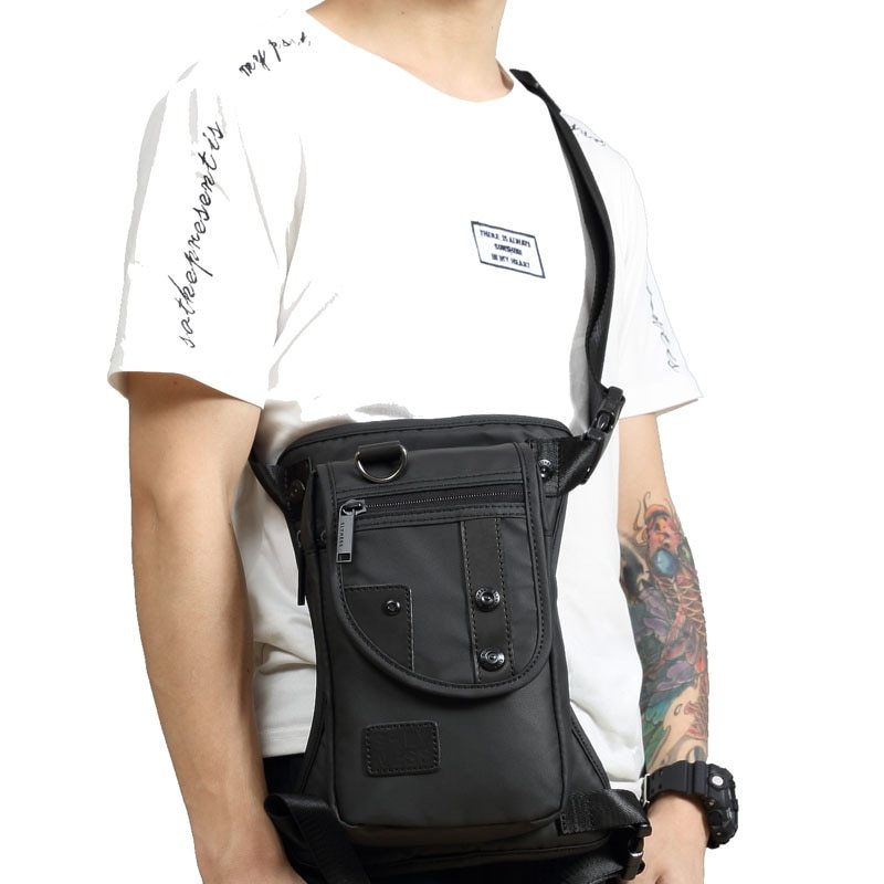 Sac de jambe Flow mode sac de poitrine multifonction pochette étanche en nylon léger pour hommes, sac diagonal