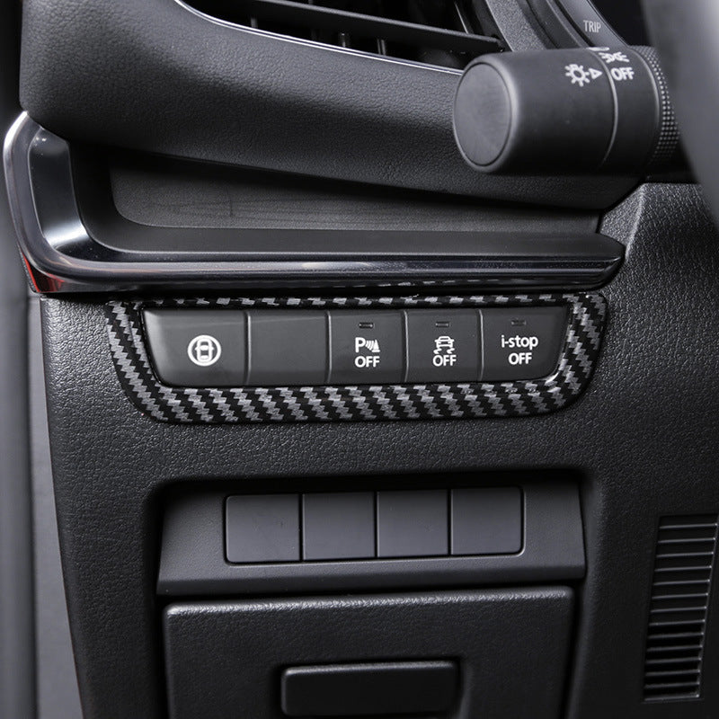 Convient pour Mazda 3 Cadre de bouton Autocollants Séquences Intérieures Modification