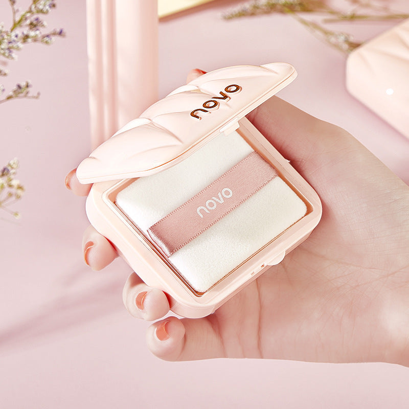 Poudre compacte douce au miel, contrôle du sébum, maquillage correcteur, imperméable et anti-transpiration