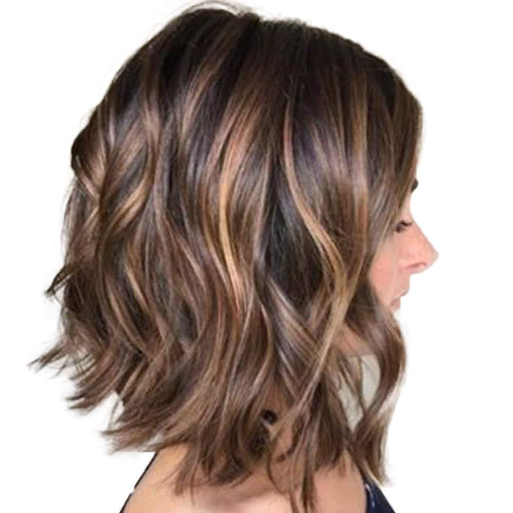 Perruque femme cheveux courts bouclés