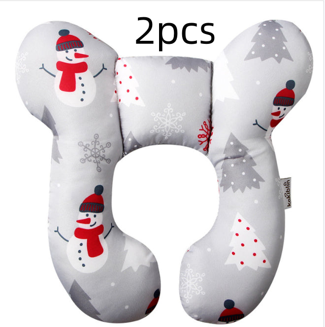 Infant Pillow Baby Bed U-Shaped Safety Seat Neck Guard Fixed Stereotyped Stroller Pillow