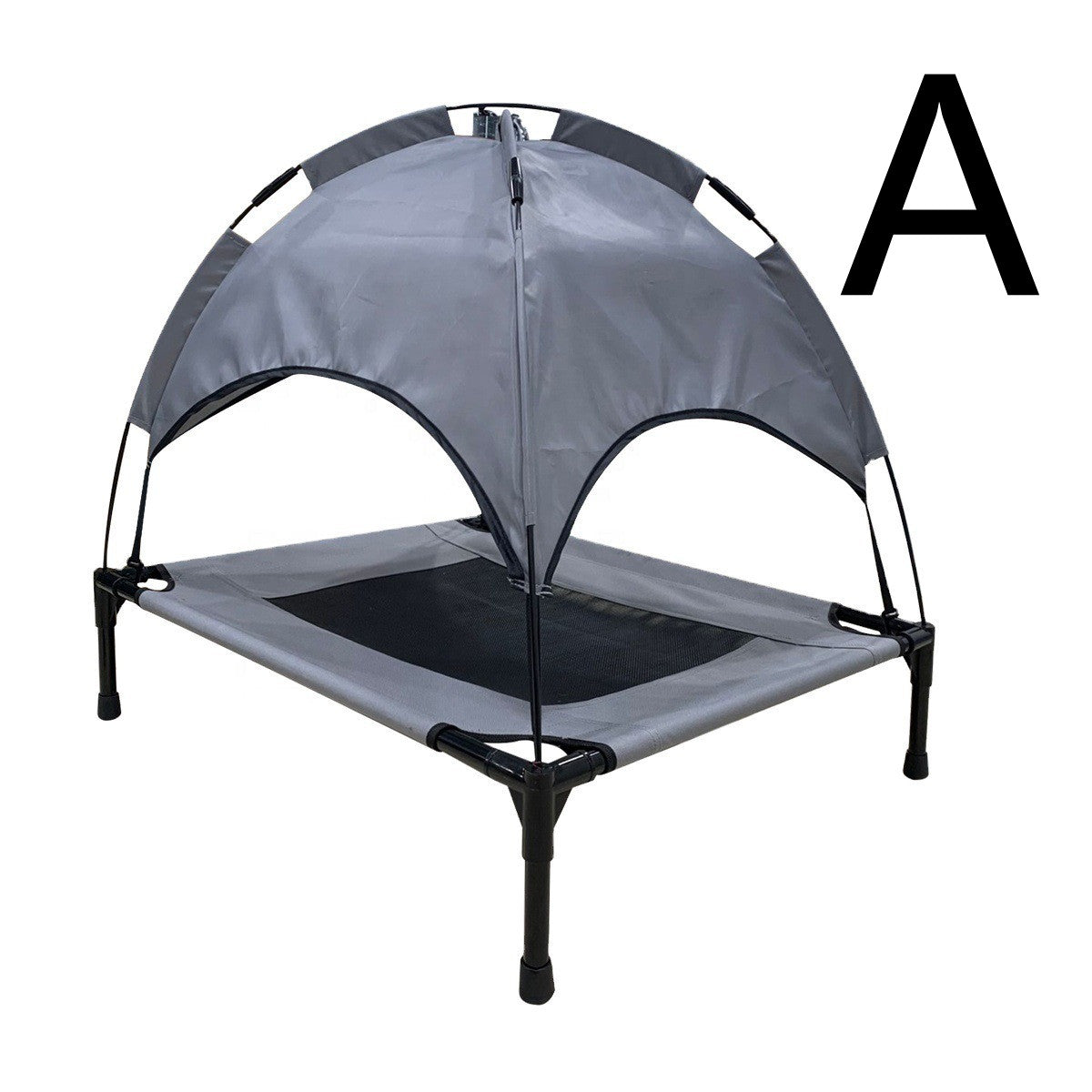 Tente d'extérieur pour animaux de compagnie : lit surélevé couvert, lit de camp, parasol