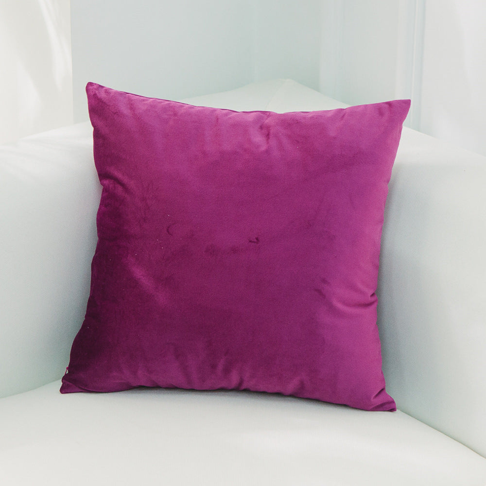 Dutch Suede Pillow Cushion Sofa Cushion Office Lumbar Bed Head Backrest Velvet Pillow Cover