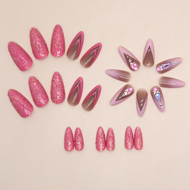 Faux ongles français amande double