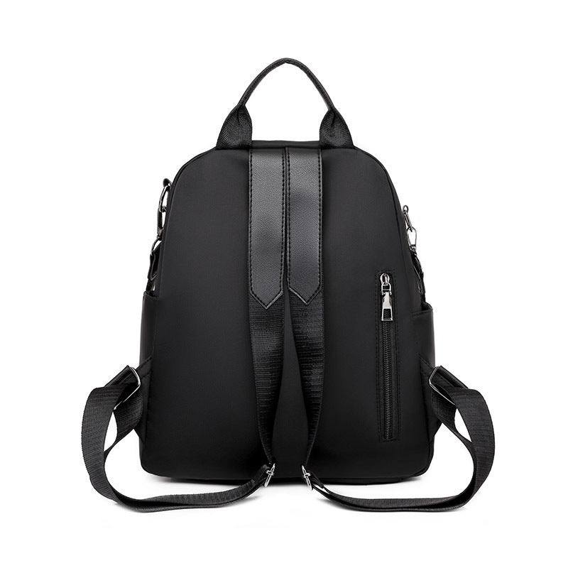 Women's Solid Color Simple Oxford Backpack