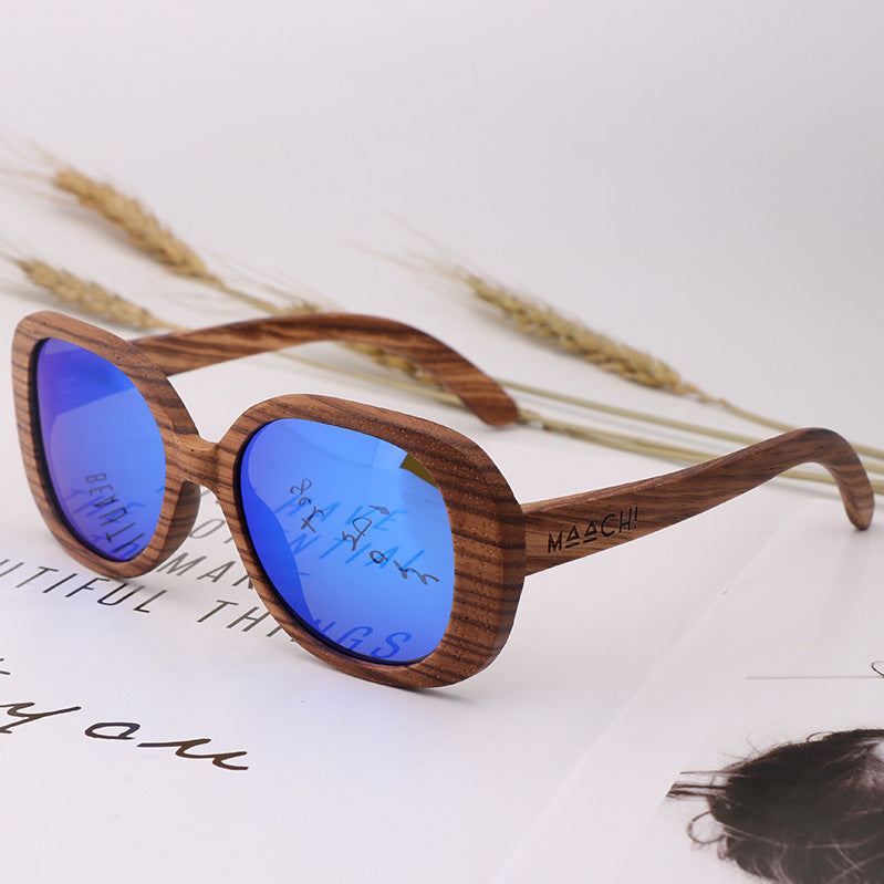 Lunettes de soleil en bambou et bois, mode cycliste d'extérieur pour hommes et femmes