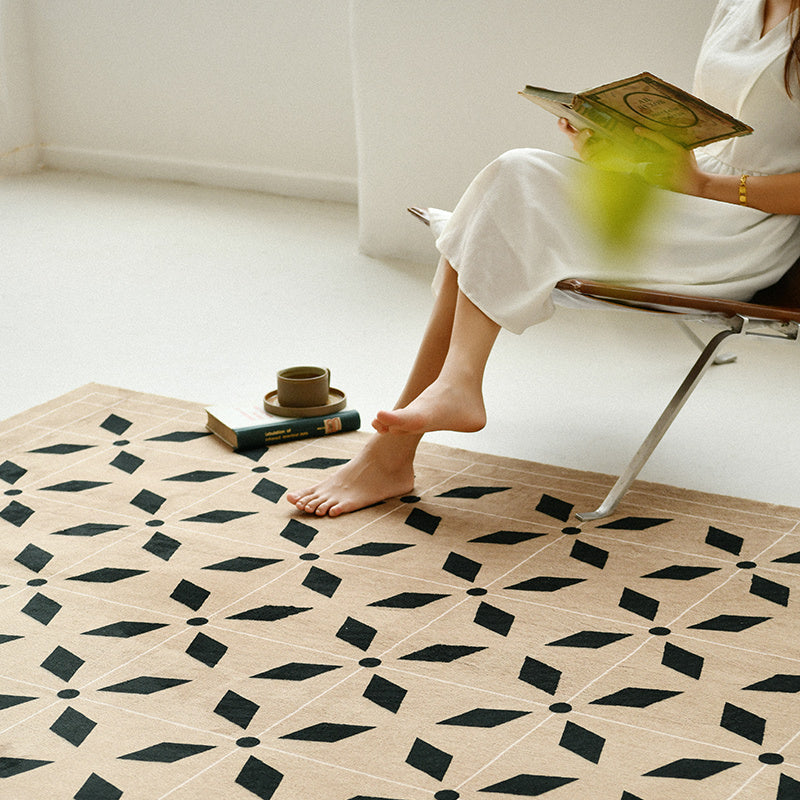 Tapis Moderne Imprimé Français Salon Chambre
