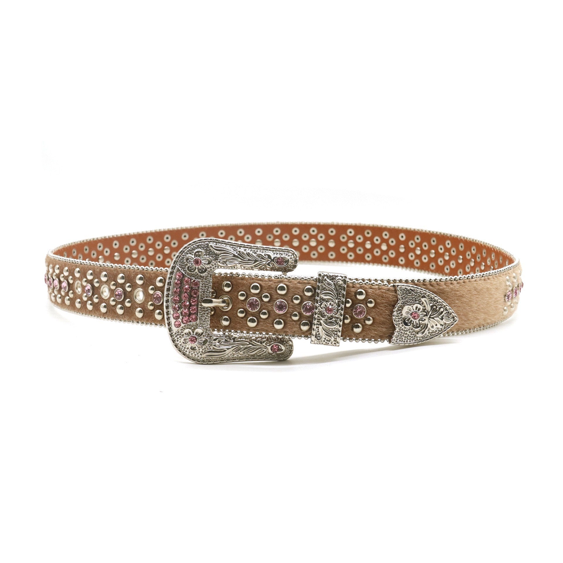 Ceinture de mode taille fleur strass pour hommes