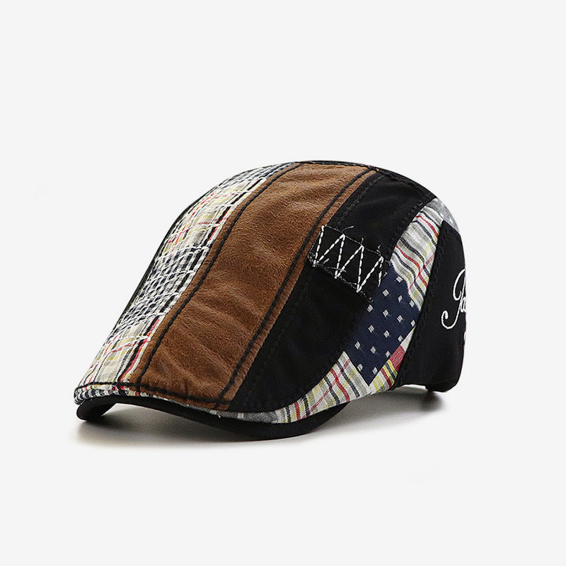 Casquette plate décontractée britannique européenne et américaine pour hommes