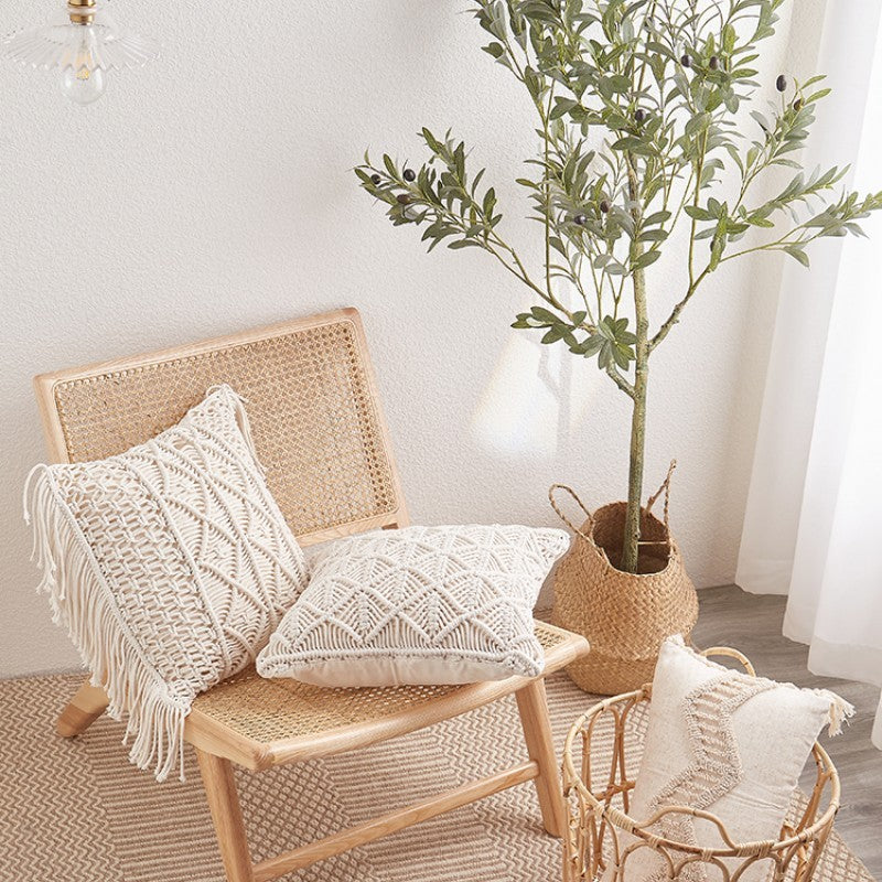 Coussin de canapé bohème tissé à la main