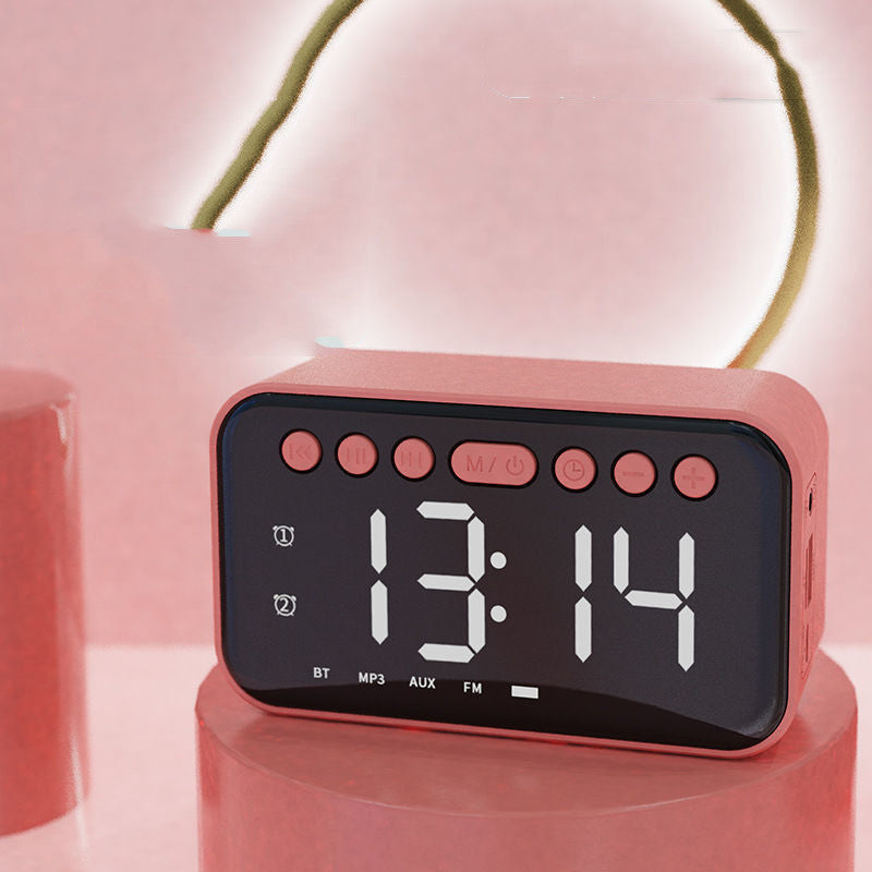 Internet Celebrity Douyin Dual-time Alarm Clock Mini Bluetooth Speaker