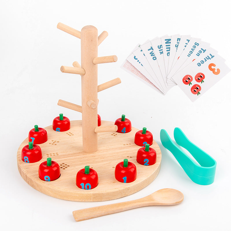 Perles à piquer en bois pour bébés de 2-3-6 ans, jouets éducatifs pour l'éveil