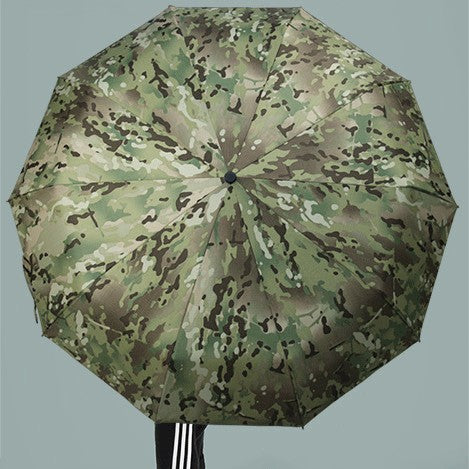 Semi-Automatic Umbrella Mc Camouflage Folding Wind-resistant Sunscreen