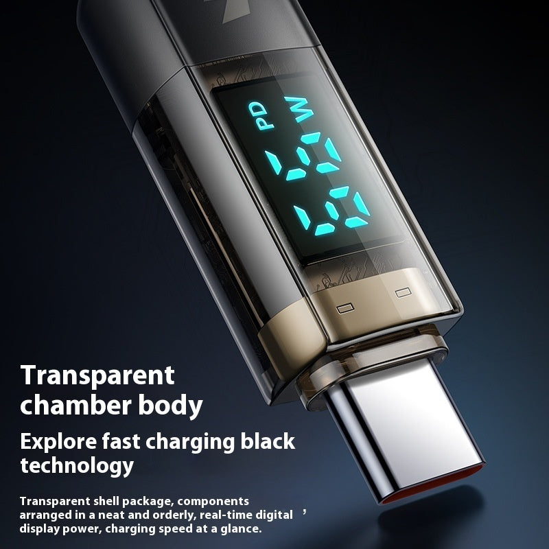 Câble de données intelligent Shadow Blue Series à affichage numérique et arrêt automatique de l'alimentation