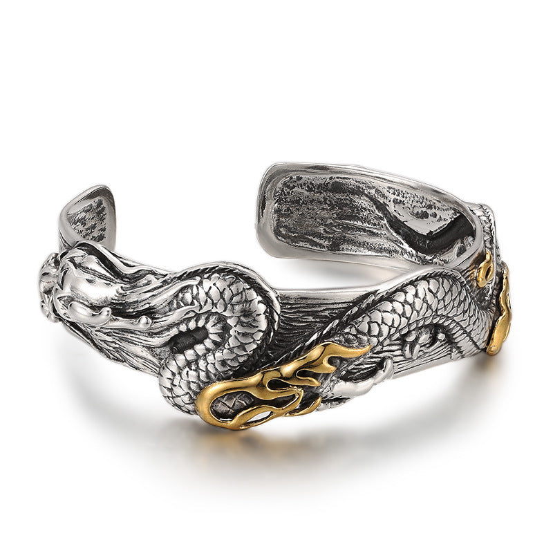 Bracelet rétro classique dominatrice en marcassite pour hommes et femmes