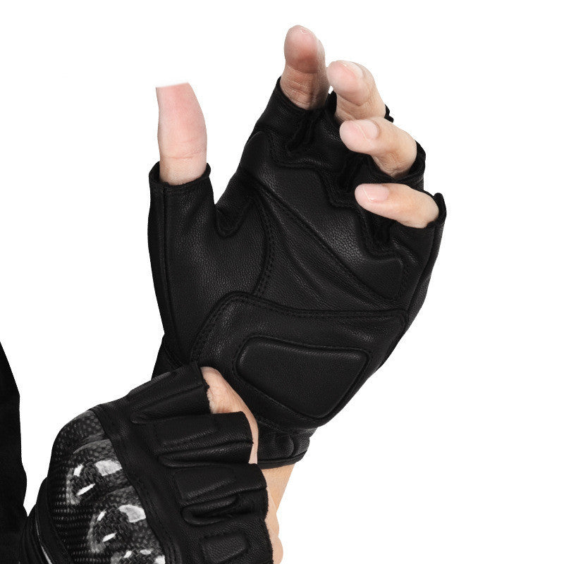 Gants de course Vintage Rider en peau de mouton et fibre de carbone