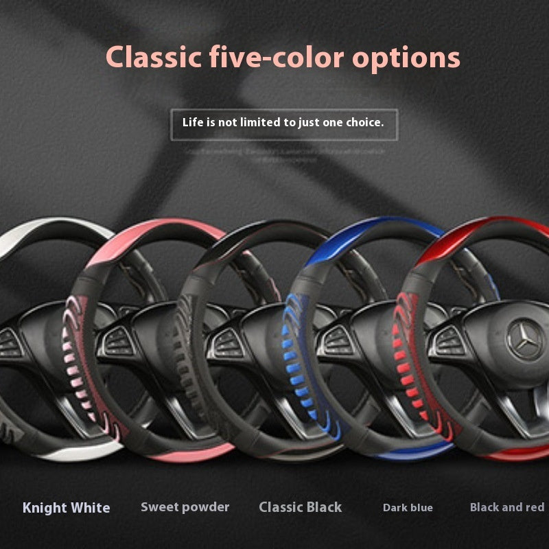 Three-Dimensional Honeycomb Round 38cm Universal Four Seasons Car Steering Wheel Cover