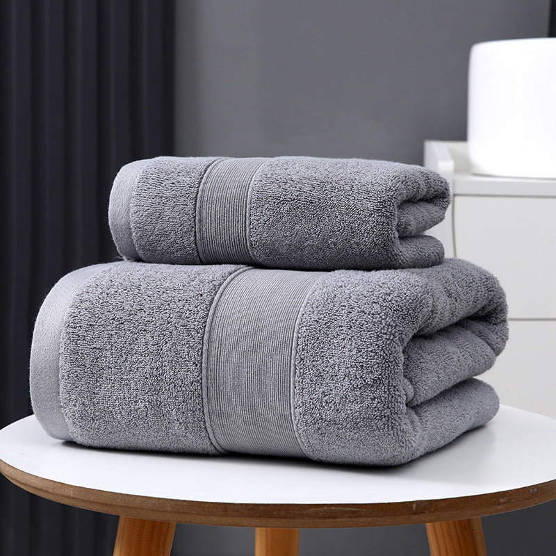 Serviette de bain épaisse en pur coton à séchage rapide et absorbante