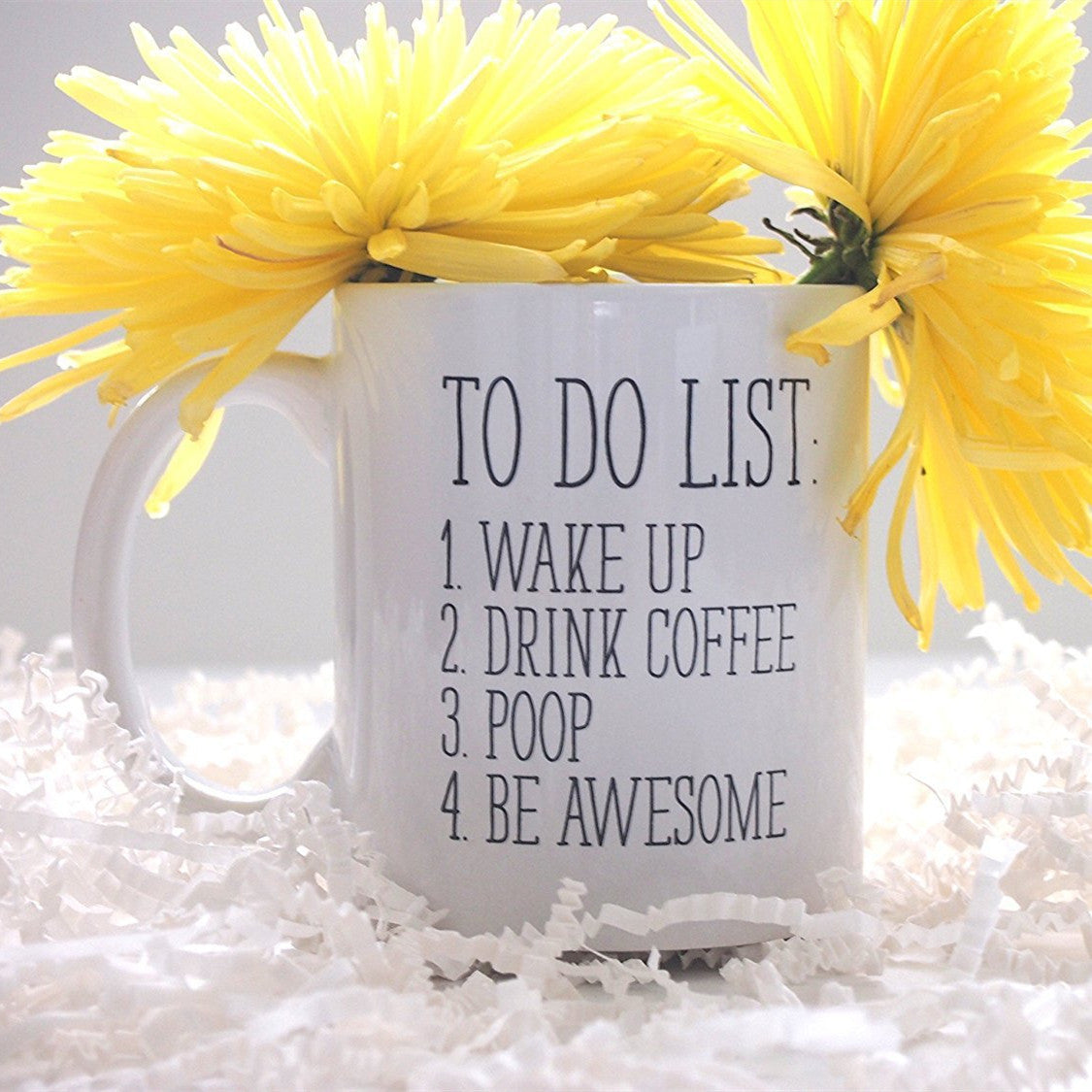 Work List Humor Funny Water Ceramic Coffee Mark Cup