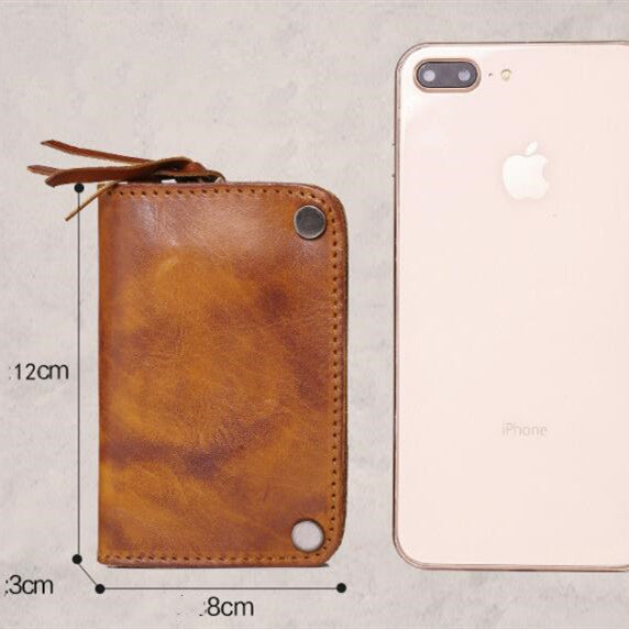 2-in-1 leather key card case