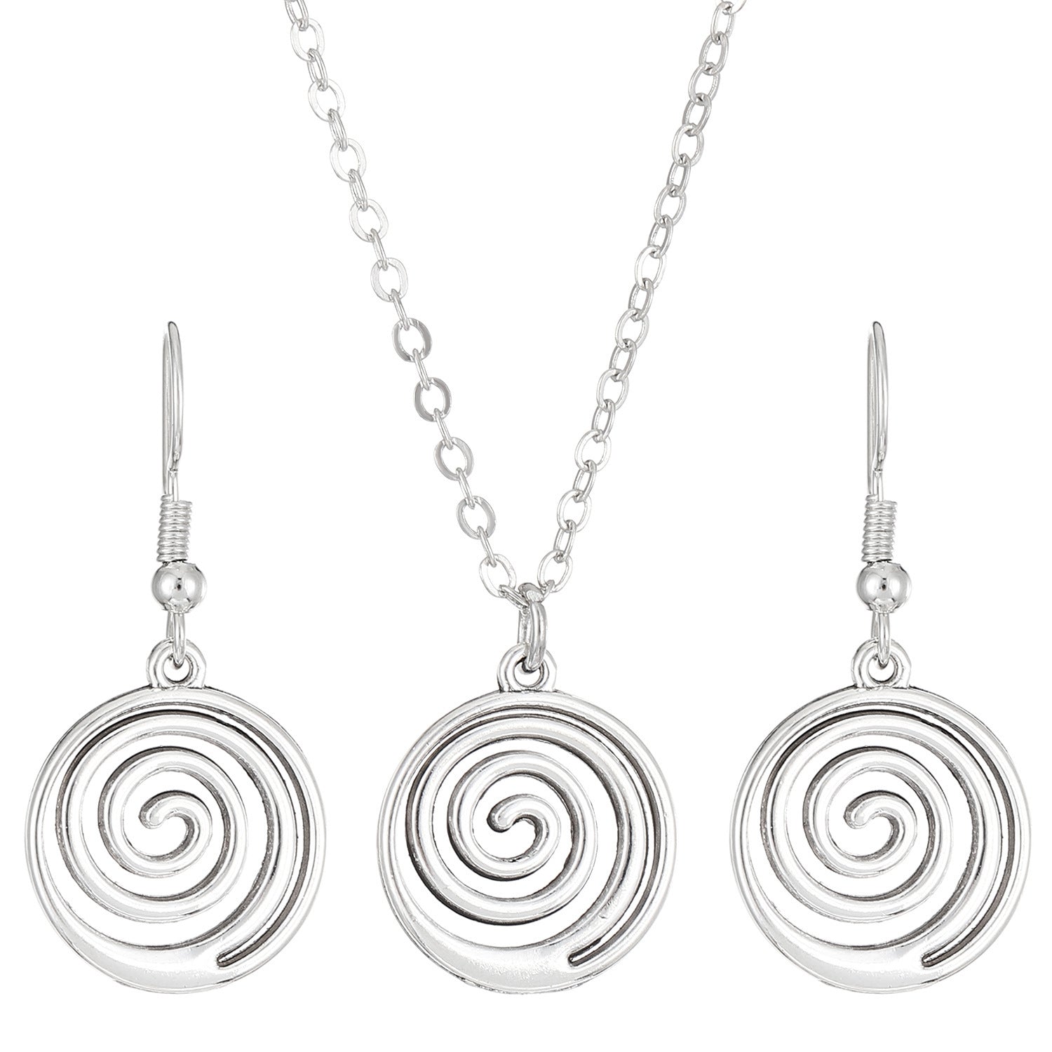 Men's And Women's Necklaces Retro Simple High Quality Vortex Eardrops Earrings Popular Accessories