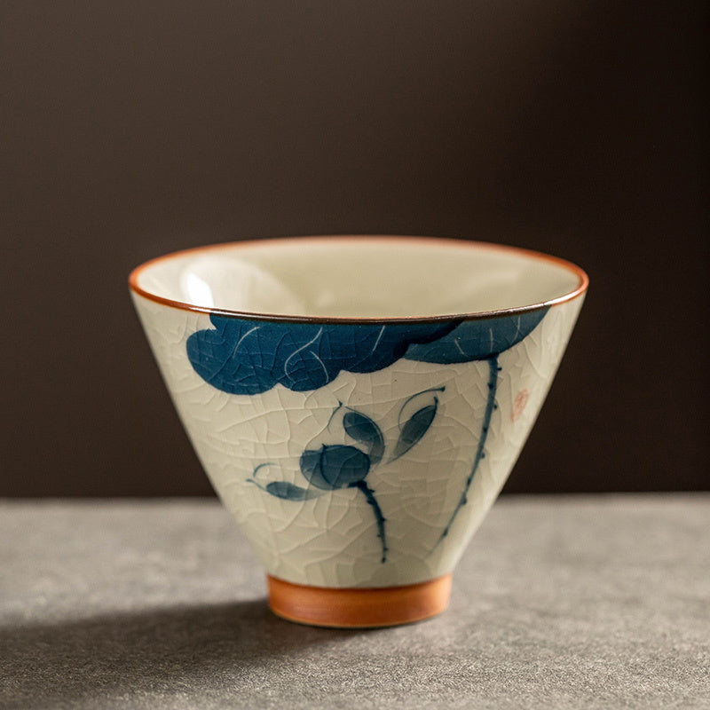 Hand Painted Tea Cup Porcelain Kung Fu Tea Set Teacup Suit