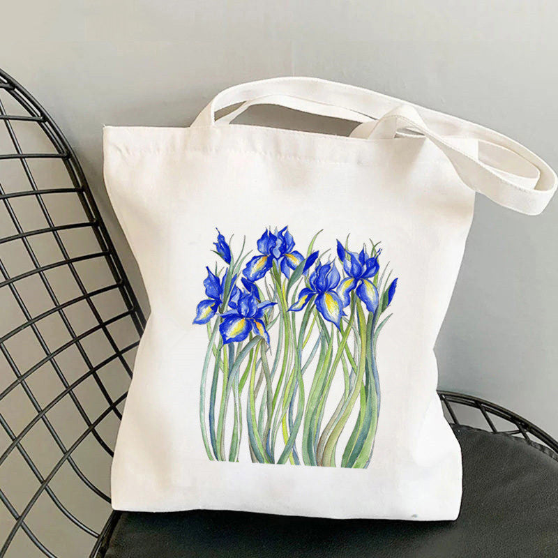 Women's Fashion Canvas One Shoulder Tote Shopping Bag